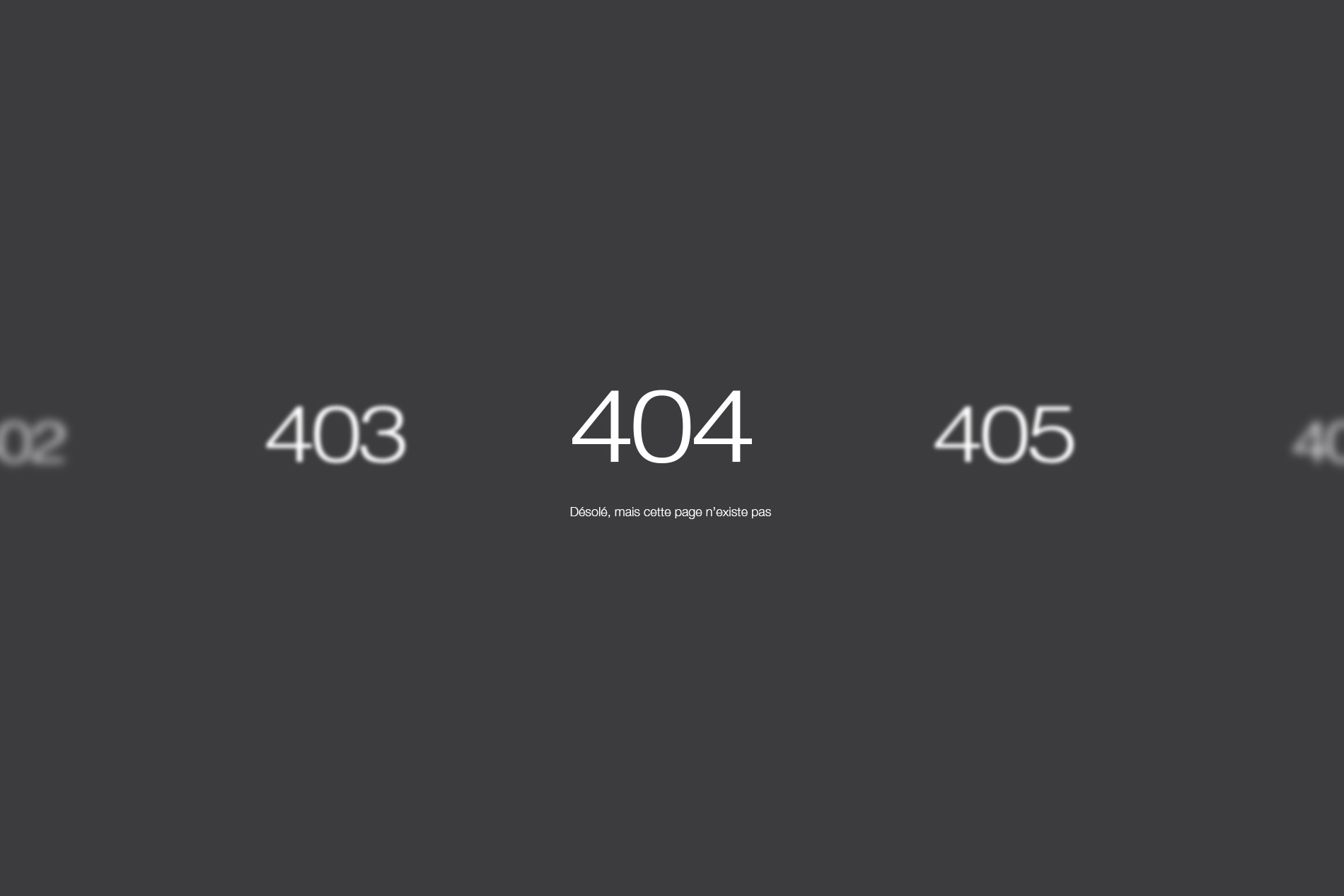 Erreur 404